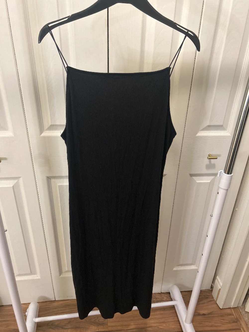 Future Collective Black Ribbed High Neck Dress w/ Scoop Back Size 1x